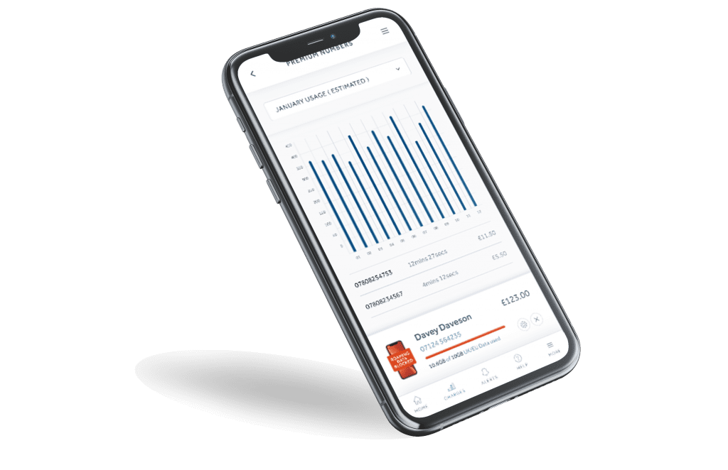 My Plan Data on mobile phone